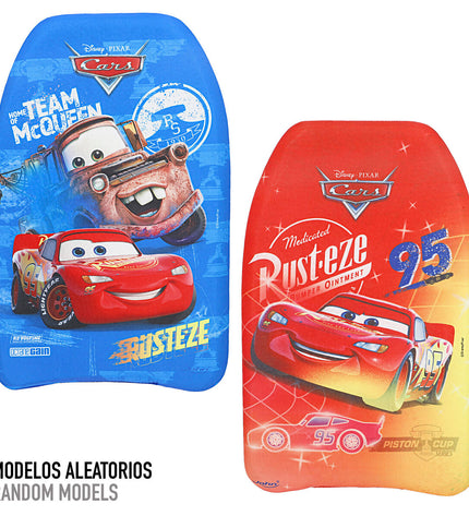 Cars BodyBoard 43.5x4x28.5 cm for watersports, featuring a colorful design and lightweight foam construction for outdoor water activities.