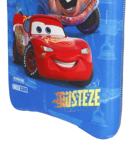 Cars bodyboard measuring 43.5 x 4 x 28.5 cm, designed for water sports and outdoor fun, with a sleek blue design.