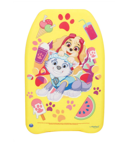 Colorful Paw Patrol bodyboard measuring 43.5 x 4 x 28.5 cm, ideal for water sports and outdoor fun.
