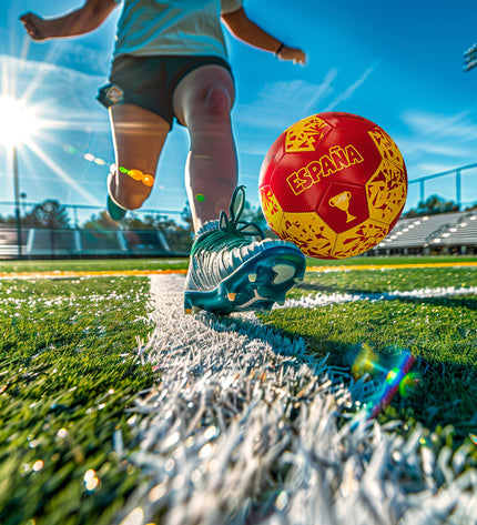 Set of 12 John Toys footballs, size 5, measuring 22x22x22 cm, suitable for outdoor sports and play.