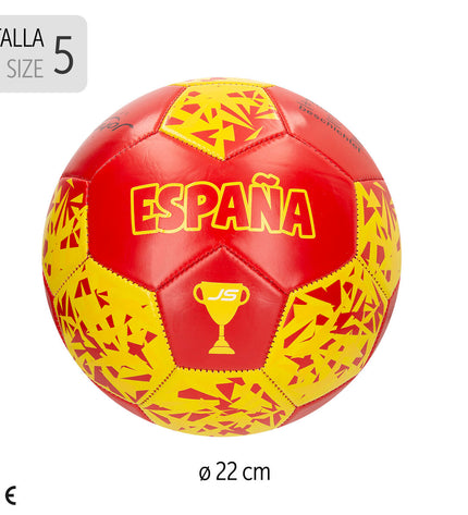 Set of 12 John Toys size 5 soccer balls, 22cm, ideal for outdoor play and sports, in bright colors with brand logo.