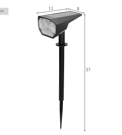 Aktive outdoor garden decorative solar lamps, 8 x 37 x 11 cm, set of 6, suitable for outdoor lighting and garden decor.
