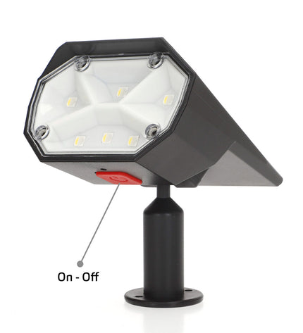Set of six Aktive outdoor garden solar lanterns, 8x37x11 cm, decorative lighting for outdoor spaces.