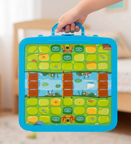 Colorbaby Domino Colorbaby set with four colorful domino tiles, suitable for children’s games and educational play.