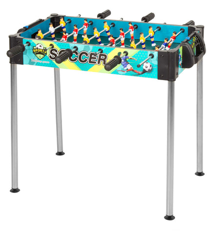 Two Colorbaby tabletop football game sets with colorful players and goals, perfect for kids' toys and game accessories.