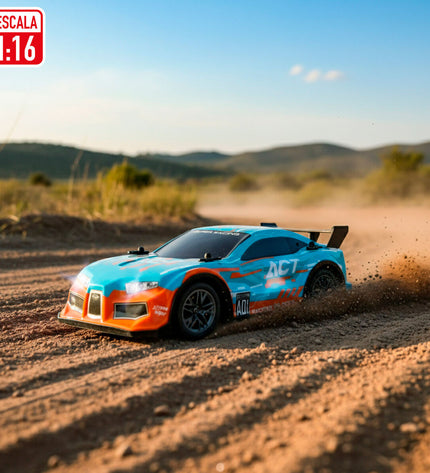 Two Speed & Go remote-controlled toy cars with adjustable motors, displayed on a surface for play and racing fun.
