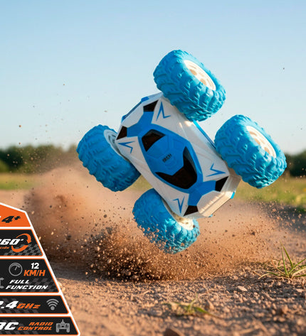 Set of four Speed & Go remote-controlled toy cars with sleek designs, perfect for kids' play and racing fun.