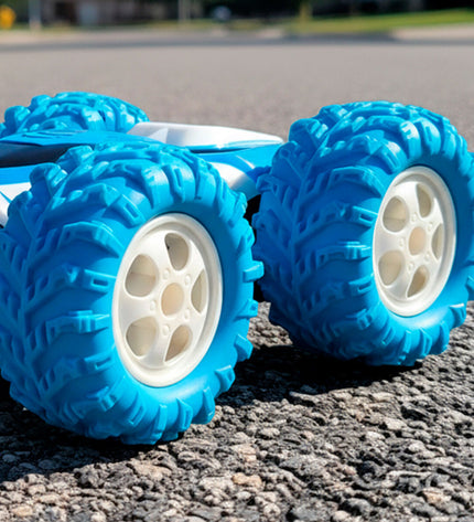 Four Speed & Go remote-controlled toy motors with adjustable speed, shown in a close-up image.