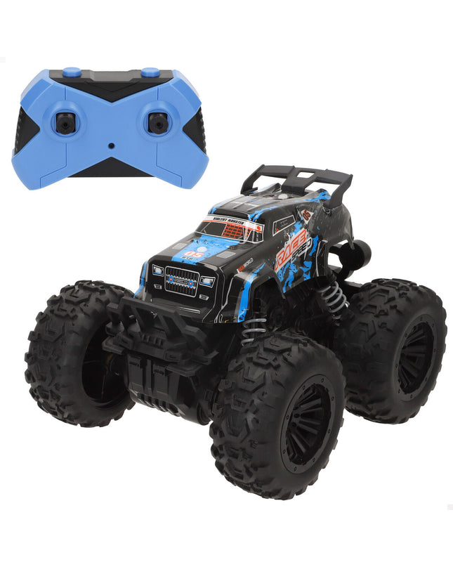 Two Speed & Go remote-controlled cars with speed and go features, shown in a close-up image.