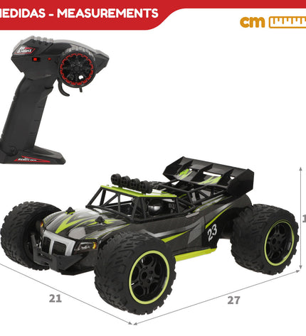Pair of Speed & Go remote-controlled motors for toys and vehicles, shown in the image with sleek design and control features.