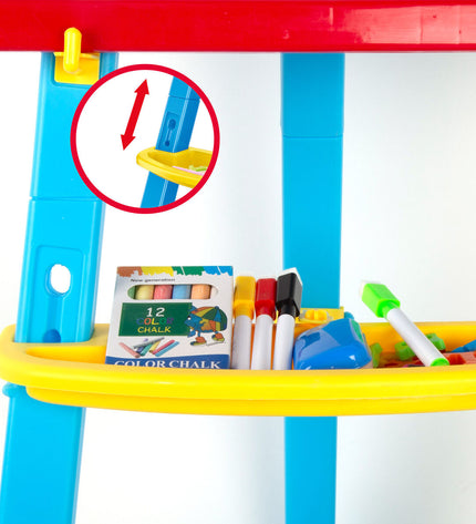 Two Colorbaby double-sided chalkboards, 36x115x42 cm, for creative play and educational activities, with visible chalk surfaces.