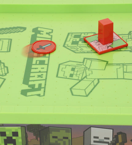 Minecraft Domino set with two blocks, colorful pixel-style design, for gaming and toy collection.