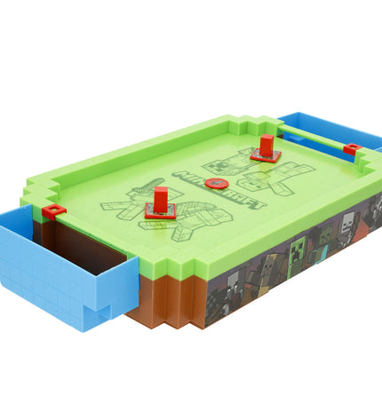 Minecraft domino set with two pieces, featuring pixelated Minecraft characters and blocks, ideal for gaming and collectible play.