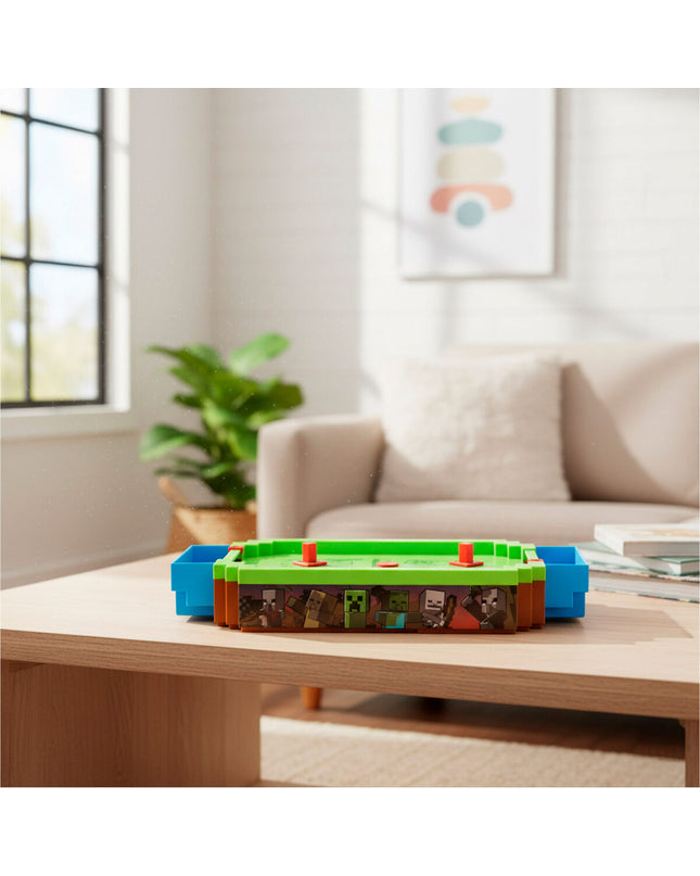 Minecraft Domino game with two sets, featuring pixelated Minecraft characters and blocks, ideal for fun and strategic gameplay.