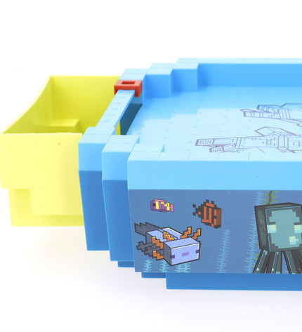 Two Minecraft-themed hockey tables, 44x8x22.5 cm, featuring colorful graphics and game accessories for kids' play and entertainment.