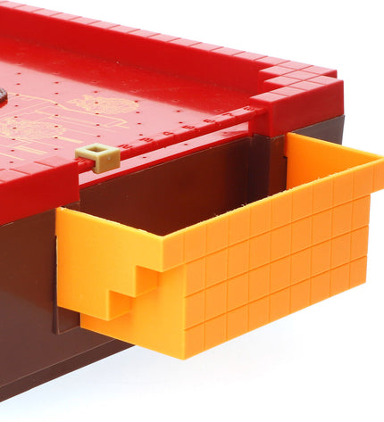 Minecraft domino set featuring two game pieces with pixelated Minecraft character designs for fun, collectible toy gaming accessories.