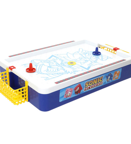 Two Sonic Domino Sonic toy pieces from the playing game, featuring iconic blue and red design with Sonic branding.