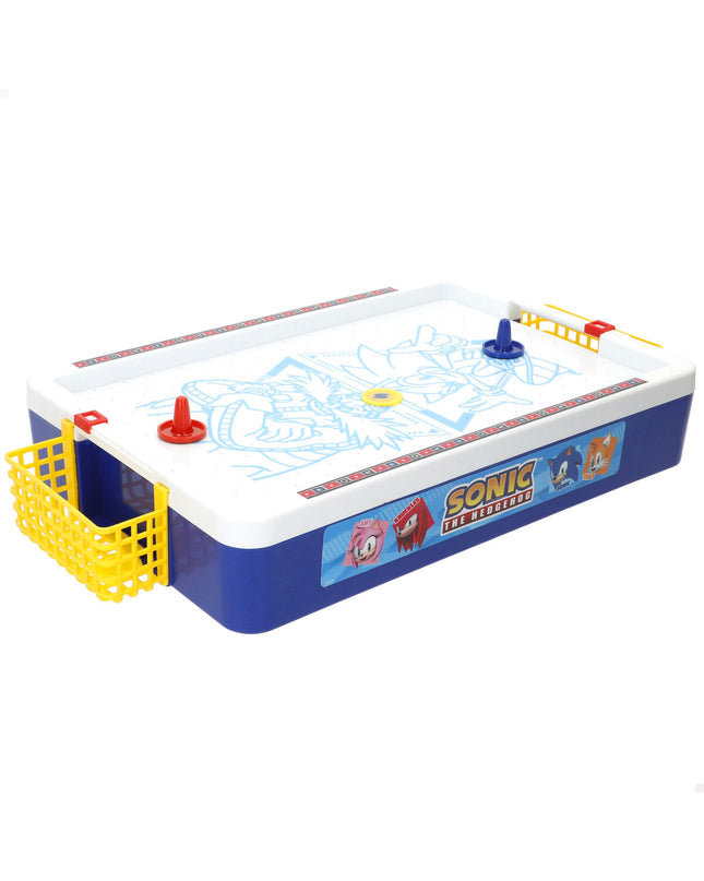 Two Sonic Domino Sonic toy pieces from the playing game, featuring iconic blue and red design with Sonic branding.