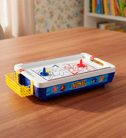 Set of four Sonic hockey table accessories, 36x7.5x19 cm, designed for tabletop hockey games and fun gaming accessories.