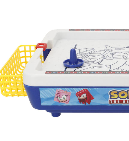 Set of four Sonic hockey table accessories in white, measuring 36x7.5x19 cm, for use with toy hockey games.