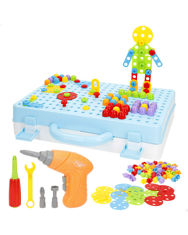 Colorbaby Bouwspel 200 onderdelen, colorful construction toy with various pieces for creative building and play.