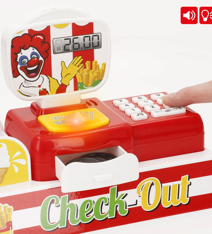 Colorbaby play supermarket set with two colorful toy carts, measuring 39x21x10 cm, for imaginative role-playing and shopping games.