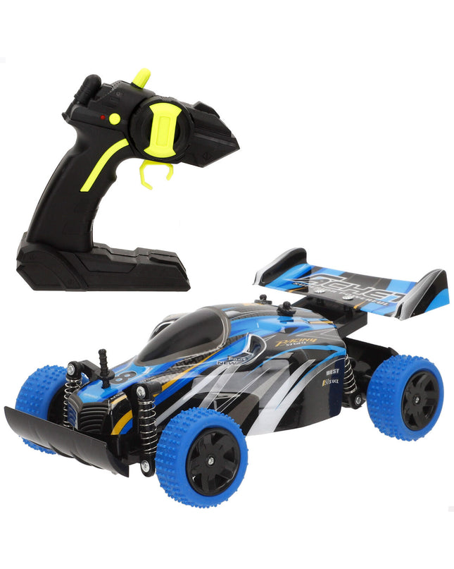 Two Speed & Go remote-controlled police cars, 23x8x13 cm, with detailed police vehicle design, perfect for kids' play.