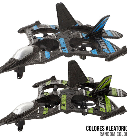 Two Speed & Go remote-controlled toy airplanes on a white background, showcasing their sleek design and vibrant colors.