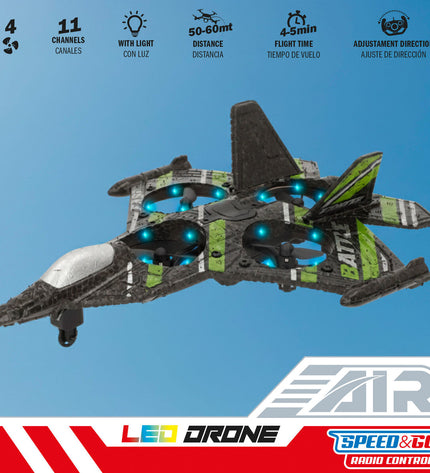 Two Speed & Go remote-controlled airplanes, toy aircrafts, with detailed wings and fuselage, ready for play.