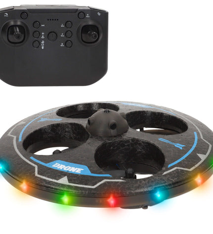 Two Speed & Go drone toy vehicles from the Drone Speed & Go set, featuring colorful, compact remote-controlled helicopters.