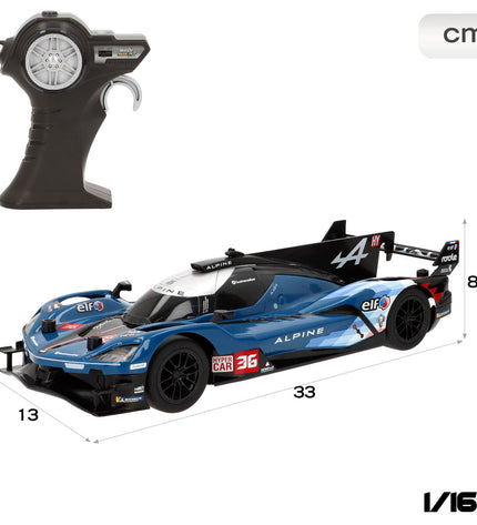 Four Renault police car toys with remote controls, each measuring 33 x 8.5 x 13 cm, designed for children’s play and gaming.