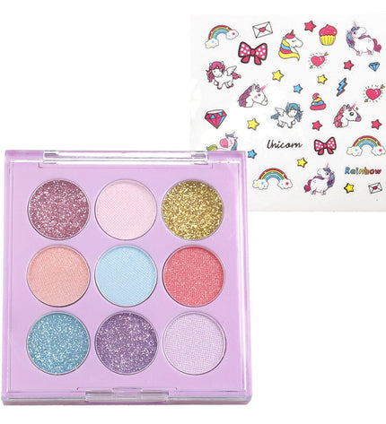 Colorbaby Kinder make-up set with four colorful toy makeup pieces in a compact 19x17x2 cm size, ideal for children's imitative play.