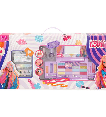 Colorbaby Kinder make-up set with four colorful toy makeup pieces, designed for imaginative play, measuring 17.5 x 1.5 x 13.5 cm
