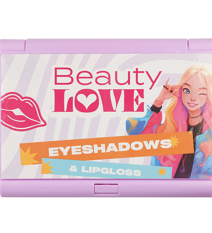Colorbaby Kinder make-up set with four toy makeup pieces, colorful and designed for pretend play, measuring 17.5 x 1.5 x 13.5 cm.