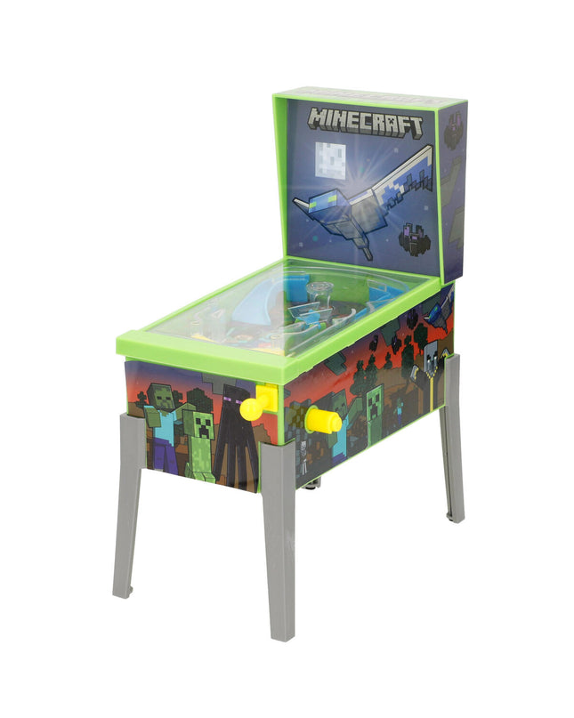 Set of four Minecraft pinball toys, colorful and themed with Minecraft characters, perfect for gaming and play.