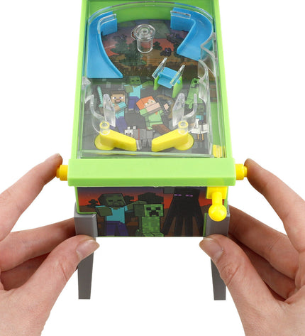 Set of four Minecraft pinball toys featuring colorful pixelated designs from the popular Minecraft game.