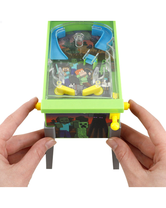 Set of four Minecraft pinball toys featuring colorful pixelated designs from the popular Minecraft game.