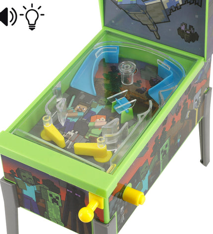 Set of four Minecraft Pinball toys featuring Minecraft-themed designs, ideal for gaming and collectible fun.