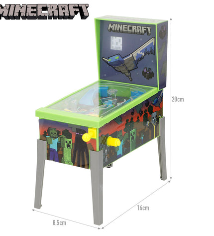 Set of four Minecraft Pinball toys featuring Minecraft-themed designs, perfect for gaming and collectibles.