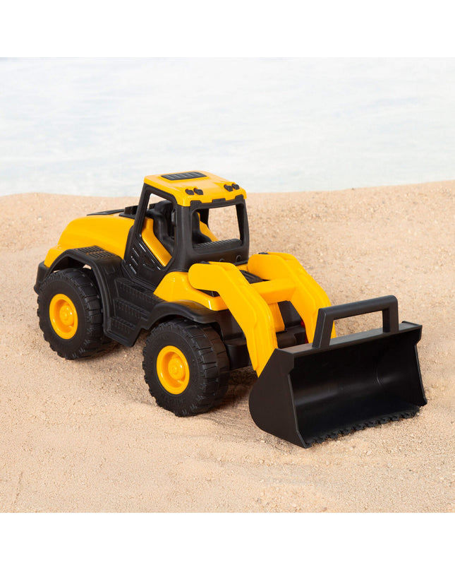 Colorbaby toy construction vehicles, 8-piece set of colorful toy excavators and loaders, for children’s play and imaginative fun.
