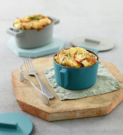 Roasting pan Terra.Cotto Cast Iron Oval with lid 13x10 cm