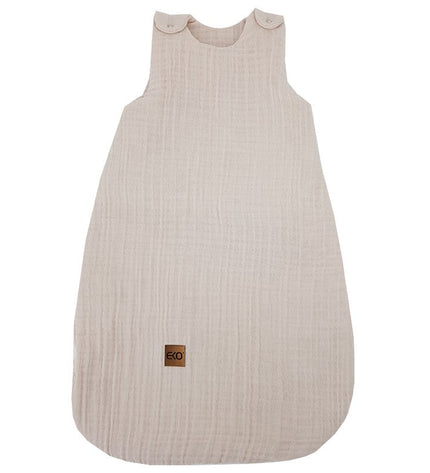 Muslin sleeping bag medium beige