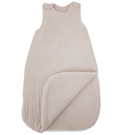 Muslin sleeping bag medium beige