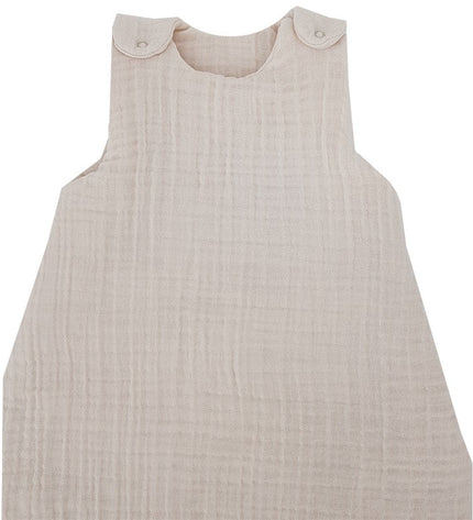 Muslin sleeping bag medium beige