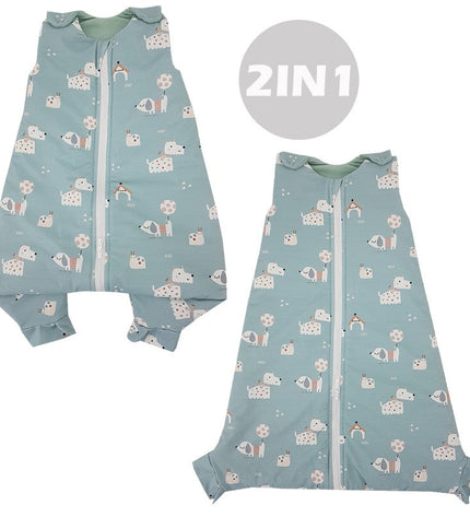 2-in-1 multifunctional baby sleeping bag (Dogs)