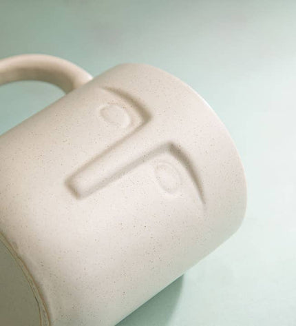 Moai Ceramic Coffee Mugs, Set of 2
