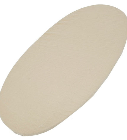 Muslin fitted sheet with elastic band 40 x 80 cm Honey
