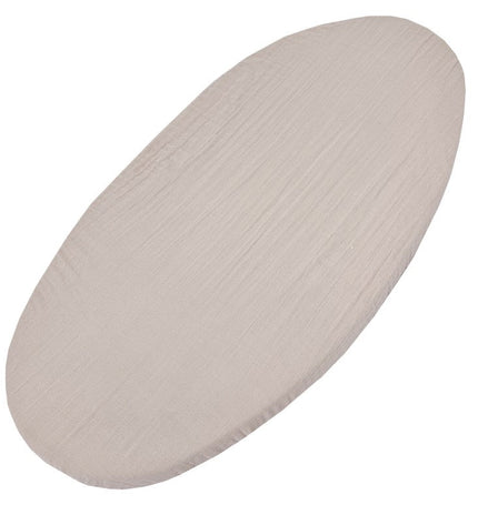 Muslin fitted sheet with elastic band 40 x 80 cm Honey