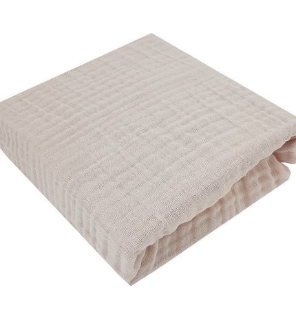 Muslin fitted sheet with elastic band 40 x 80 cm, mint