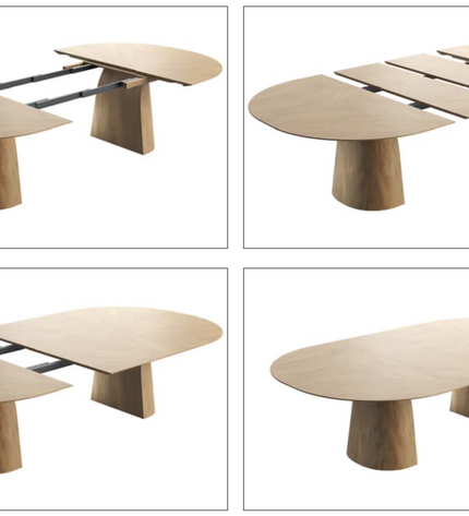 Eettafel Mobitec Blossom uitschuifbaar